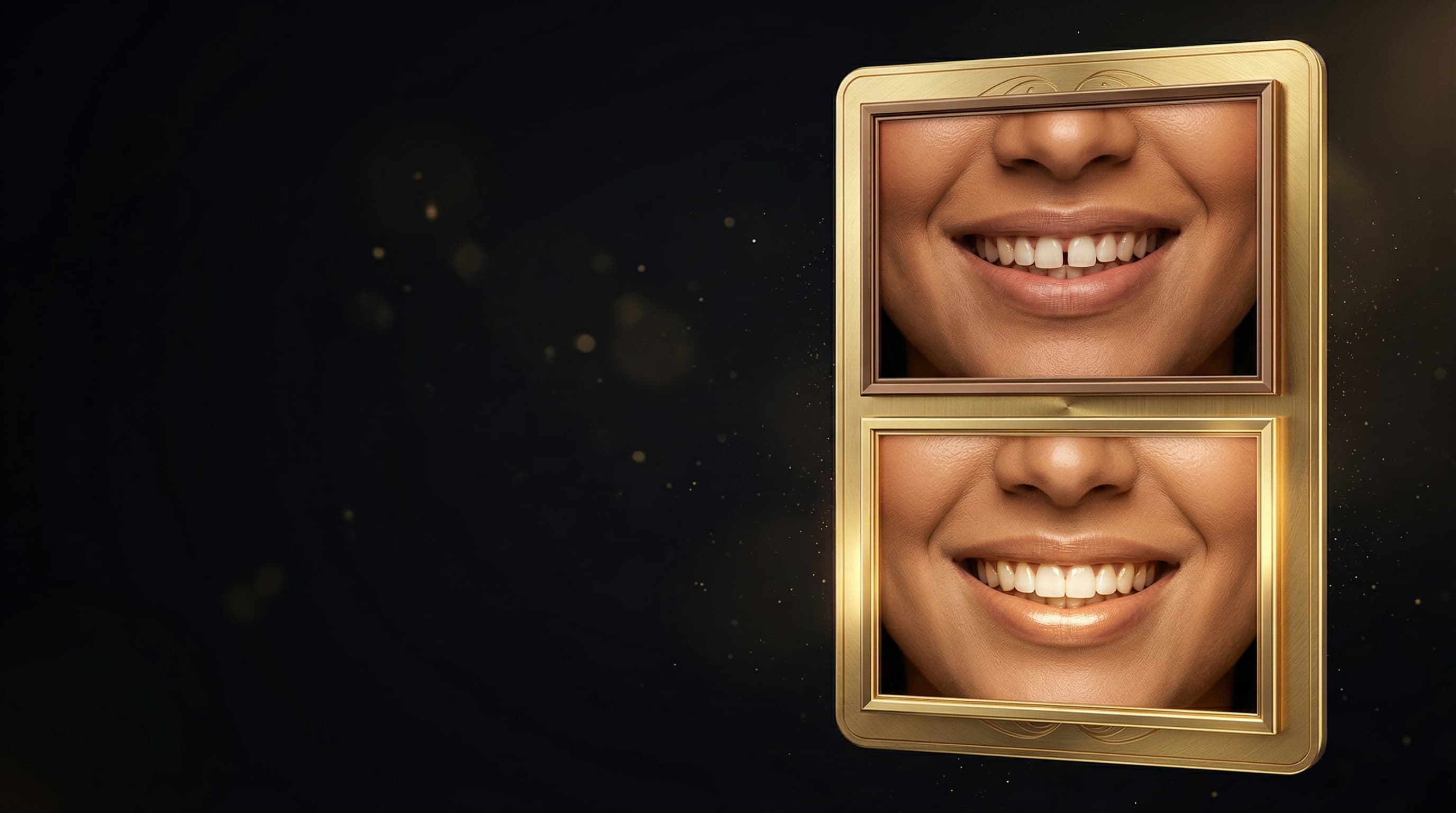 Paciente con carillas sin desgaste